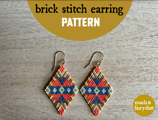 Sandya - Instant Download PDF Beaded Earring Pattern