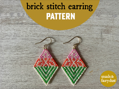 Solaris - Instant Download PDF Beaded Earring Pattern