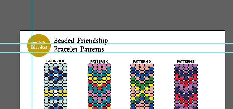 Beaded Friendship Bracelet 5 Pattern Bundle