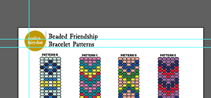 Beaded Friendship Bracelet 5 Pattern Bundle
