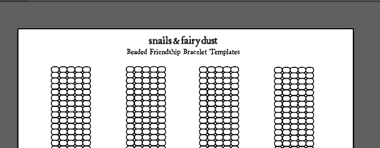 Beaded Friendship Bracelet 5 Pattern Bundle