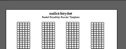 Beaded Friendship Bracelet 5 Pattern Bundle