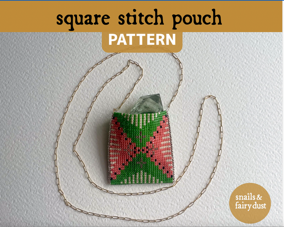 Amulet Pouch Pattern – Snails and Fairydust