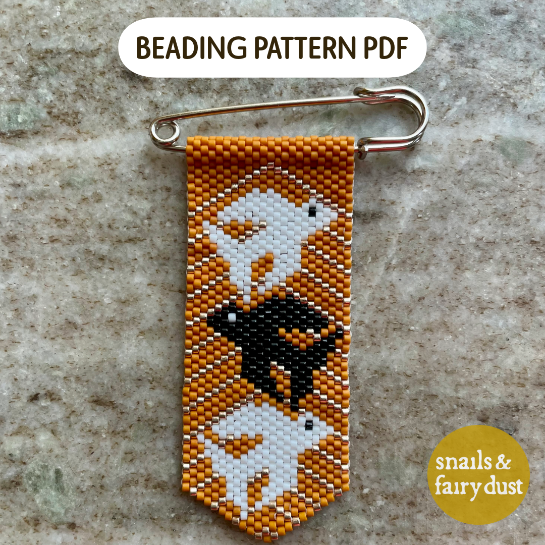 Three Little Birds Peyote Stitch Charm Pin Beading Pattern | PDF