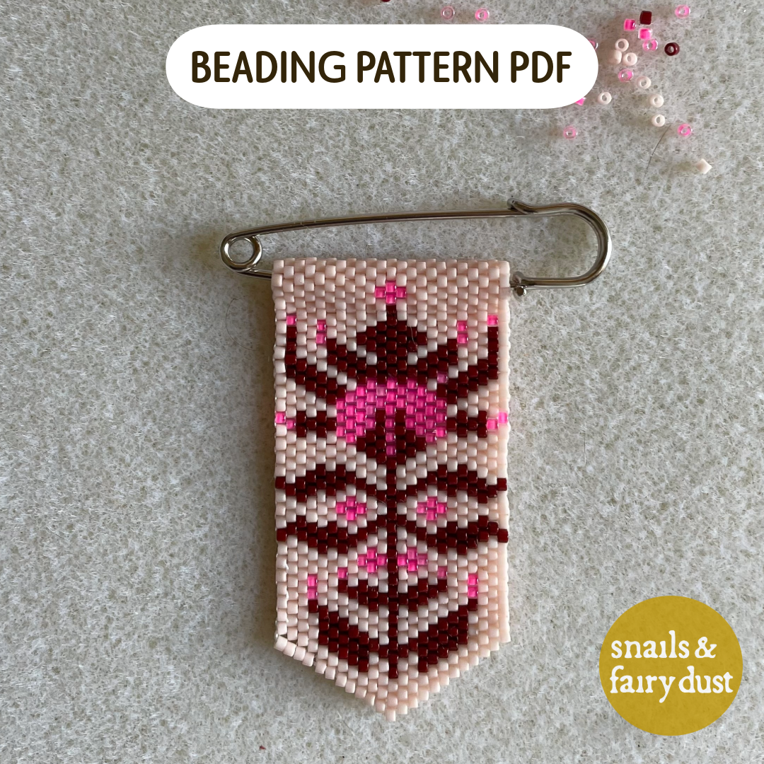 Thistle Lore Stitch Charm Pin Beading Pattern | PDF