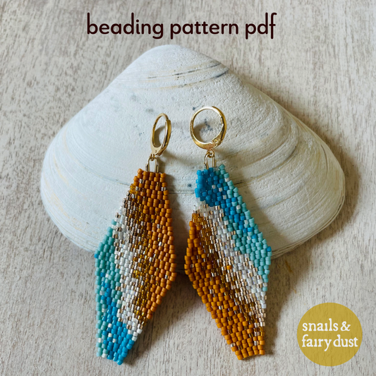 Beach Waves Earring Pattern PDF