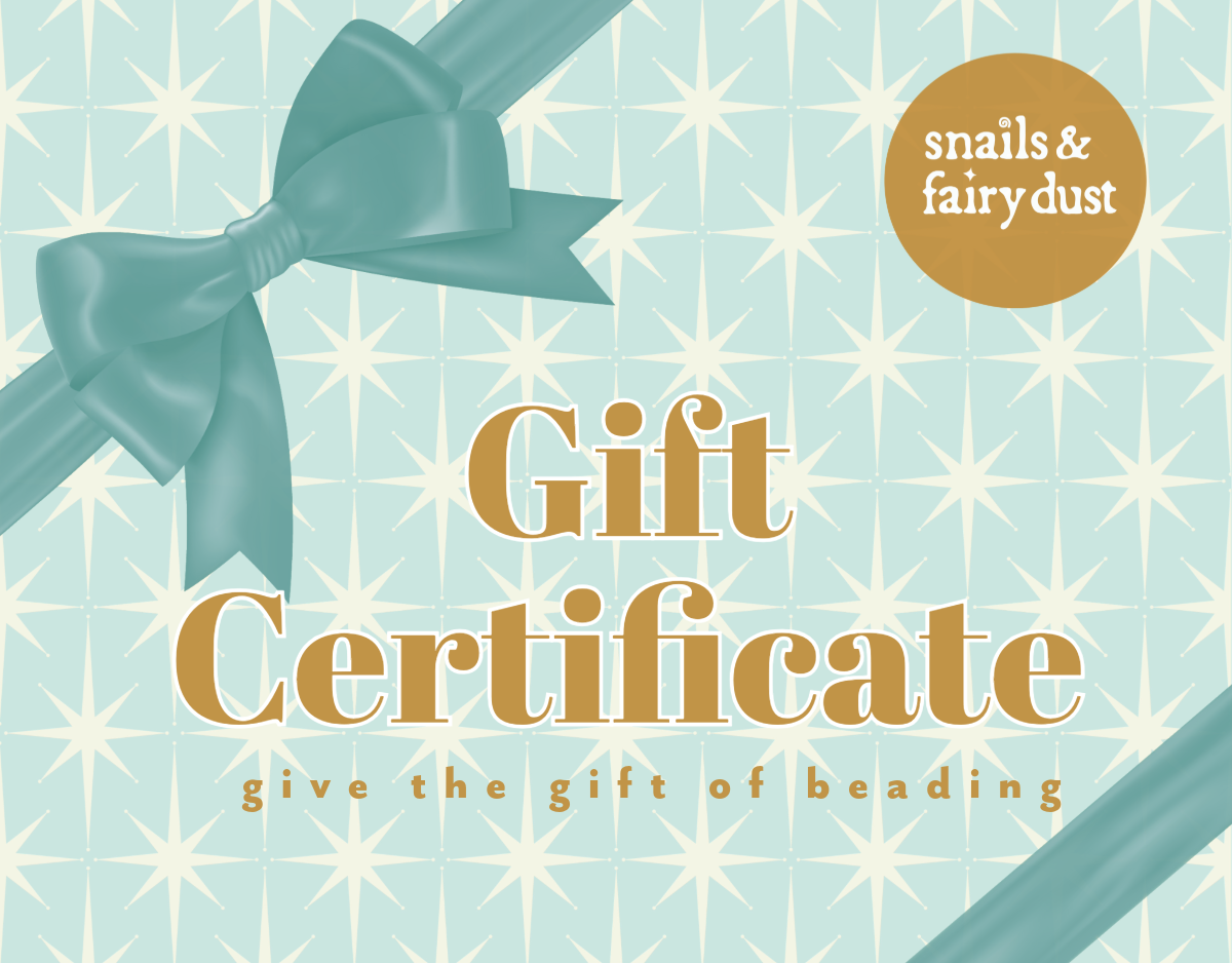 Snails and Fairy Dust Gift Certificate