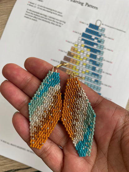 Beach Waves Earring Pattern PDF