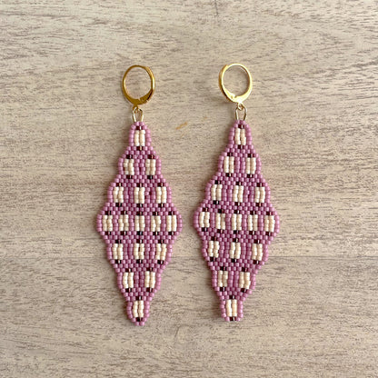 Ceres Brick Stitch Beaded Earring Pattern - Digital Download