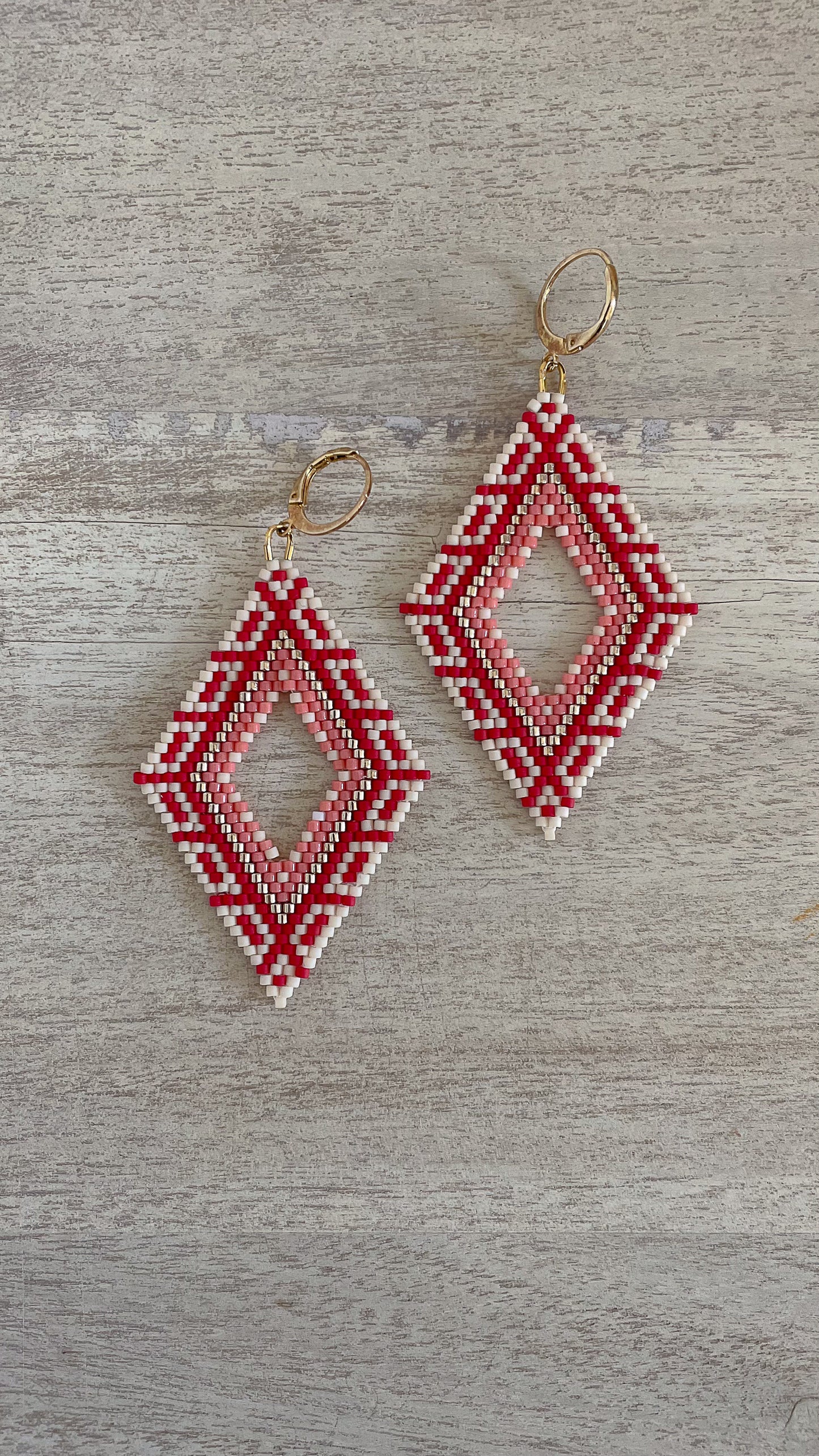 Athena's Shield Beaded Earring Pattern- Digital Download