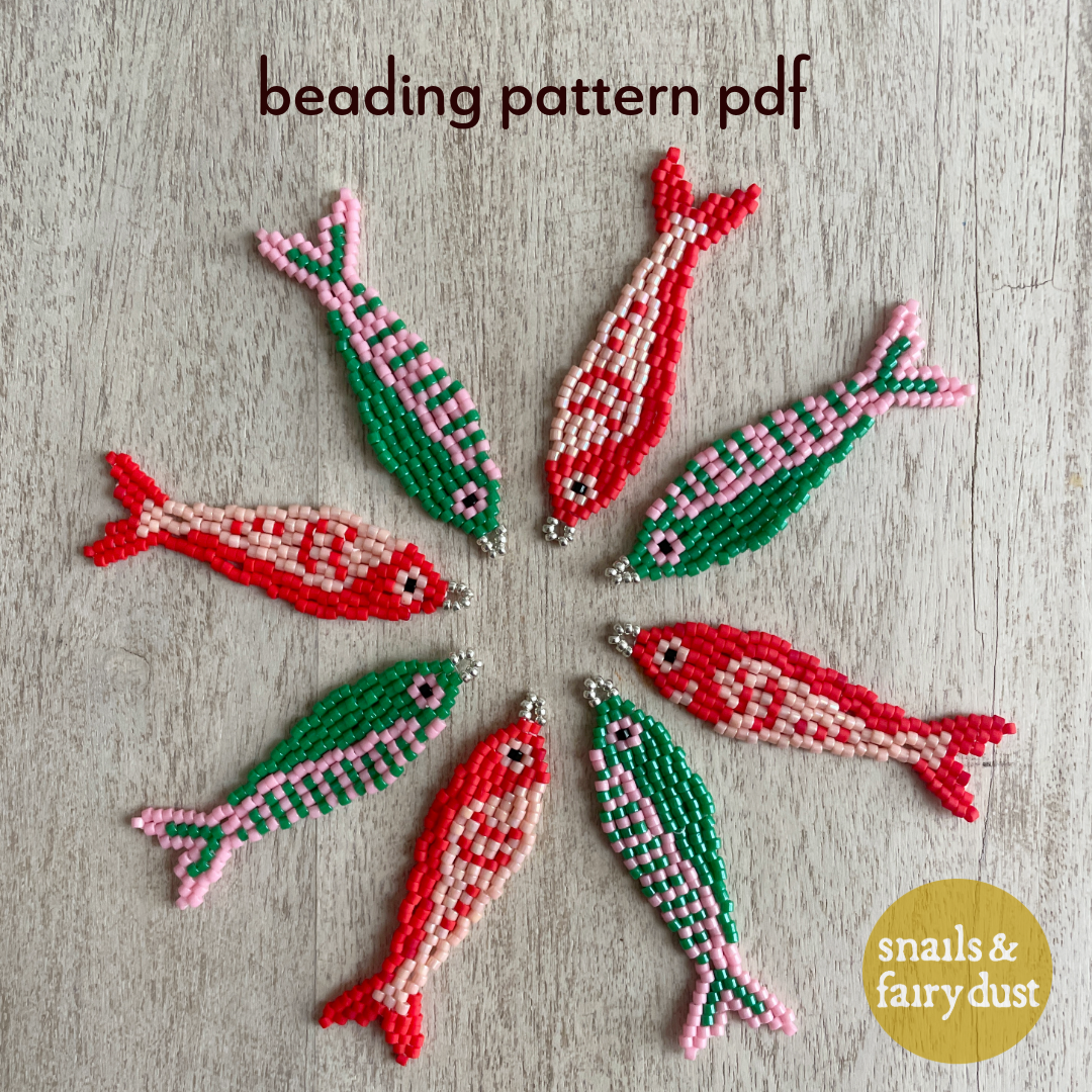 One Fish, Two Fish - Two Beaded Earring Patterns