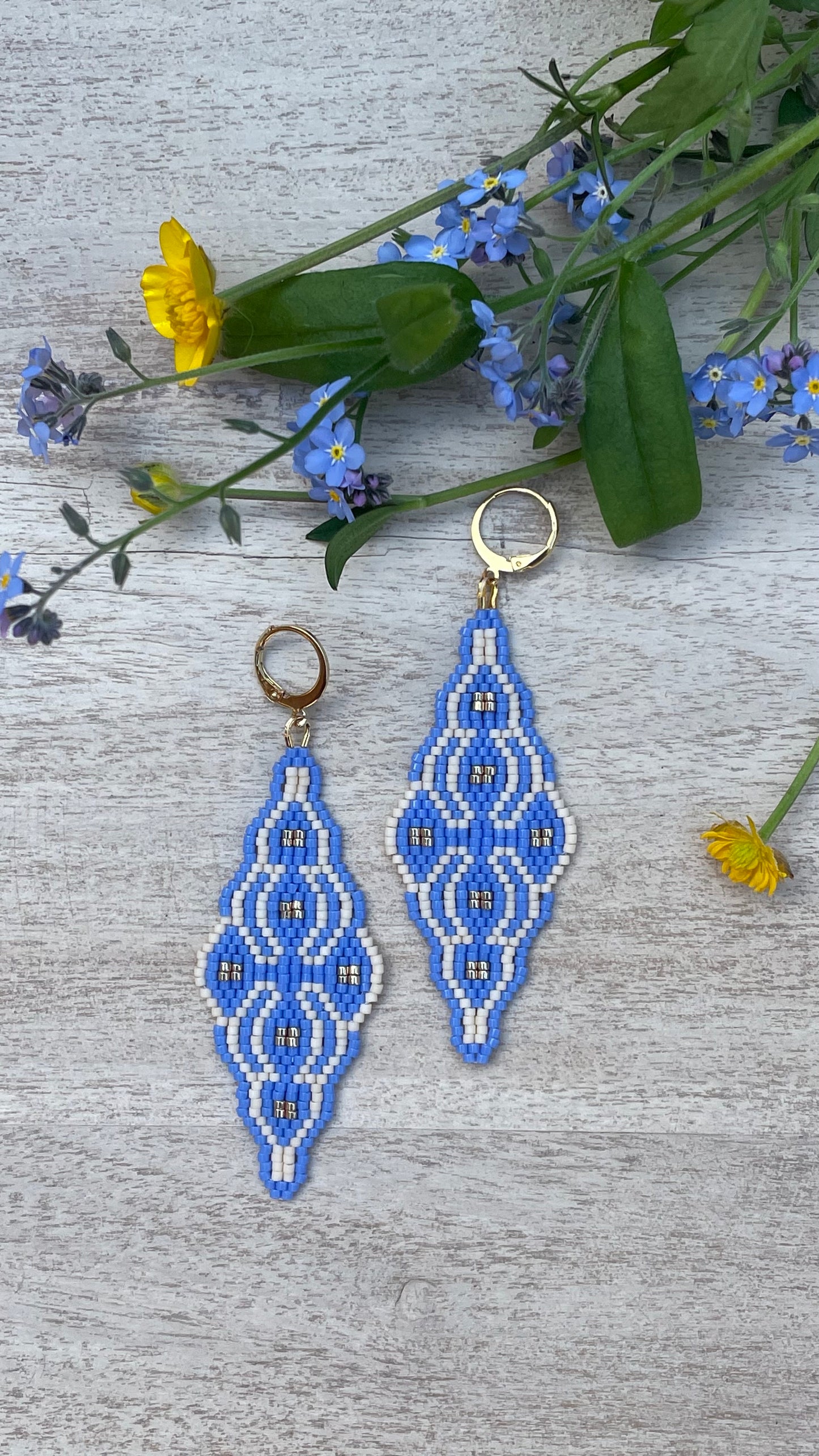 Andros Beaded Earring Pattern - Digital Download