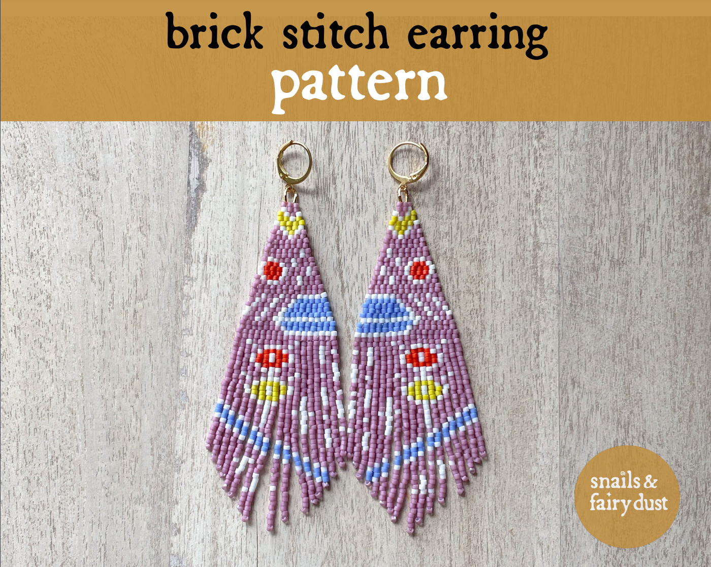 Jazz Fest Fringe Earring Pattern - Instant Download PDF