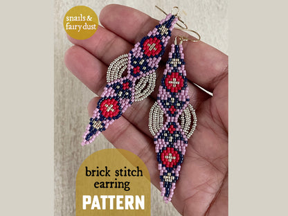 Deva - Instant Download PDF Beaded Earring Pattern