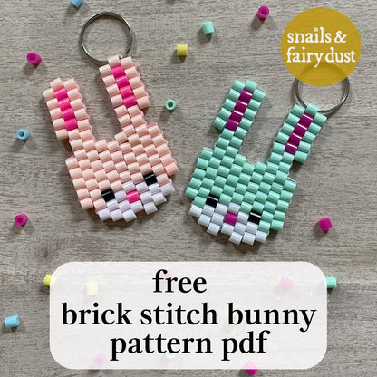 Free Brick Stitch Pereler Bead Bunny Pattern