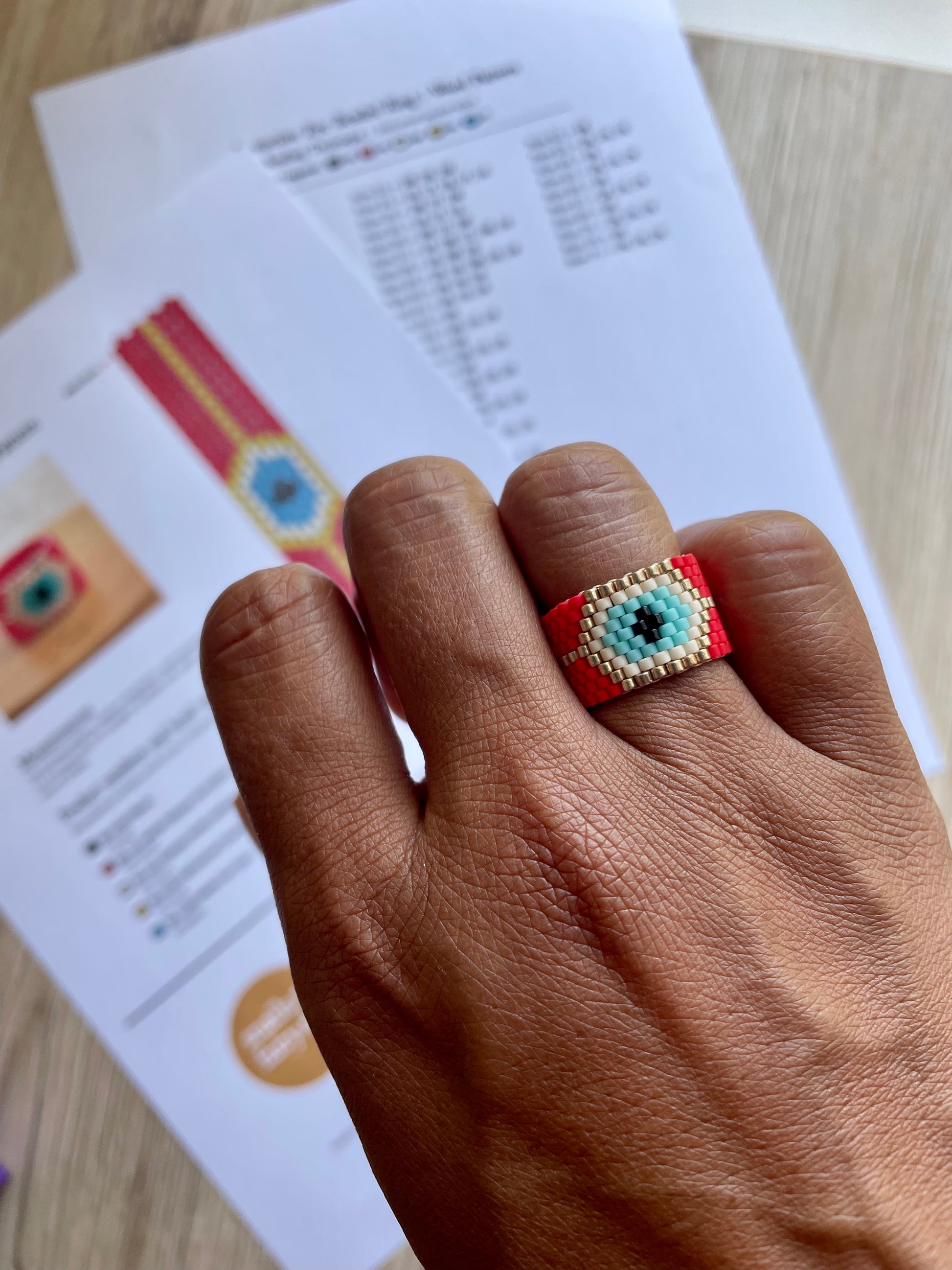 Evil Eye Peyote Stitch Beaded Ring Pattern - FREE instant download – Snails and Fairydust evil-eye-peyote-stitch-beaded-ring-pattern-free-instant-download-snails-and-fairydust