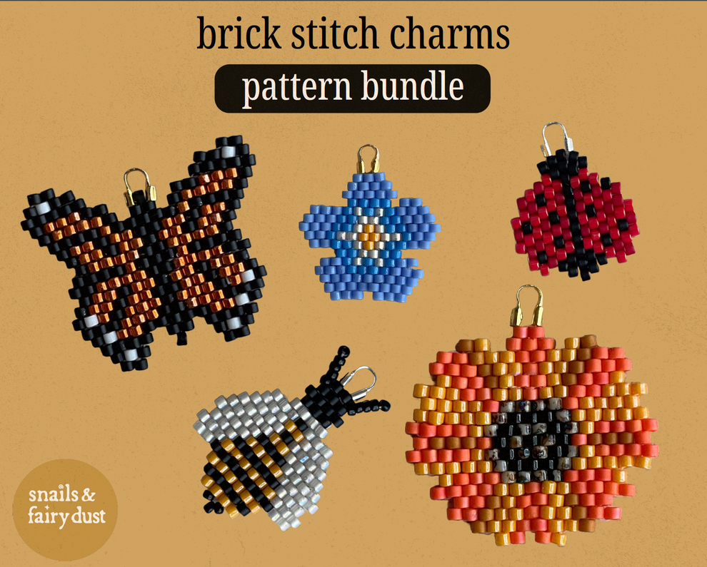 Garden Party Beaded Charms Pattern Collection - Digital Download PDF ...