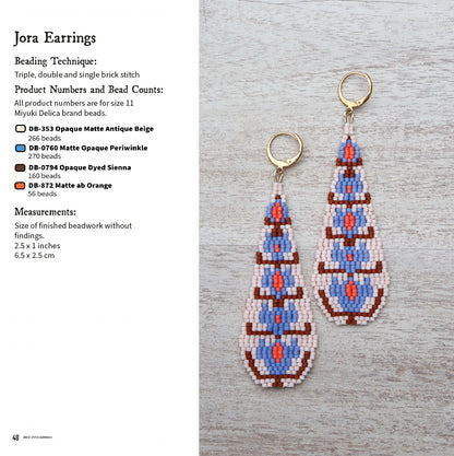 Learn To Make Brick Stitch Earrings: Step-By-Step Beading Tutorials Plus 20 Original Patterns | Ebook, Instant Download PDF