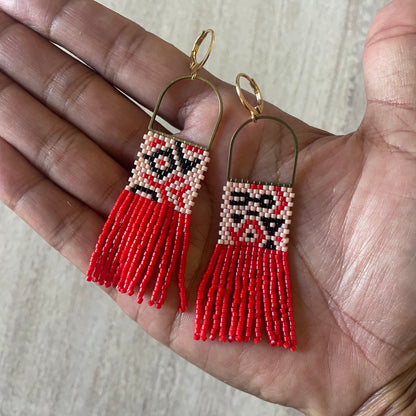 Fire Flower Beading Pattern + VIDEO tutorial