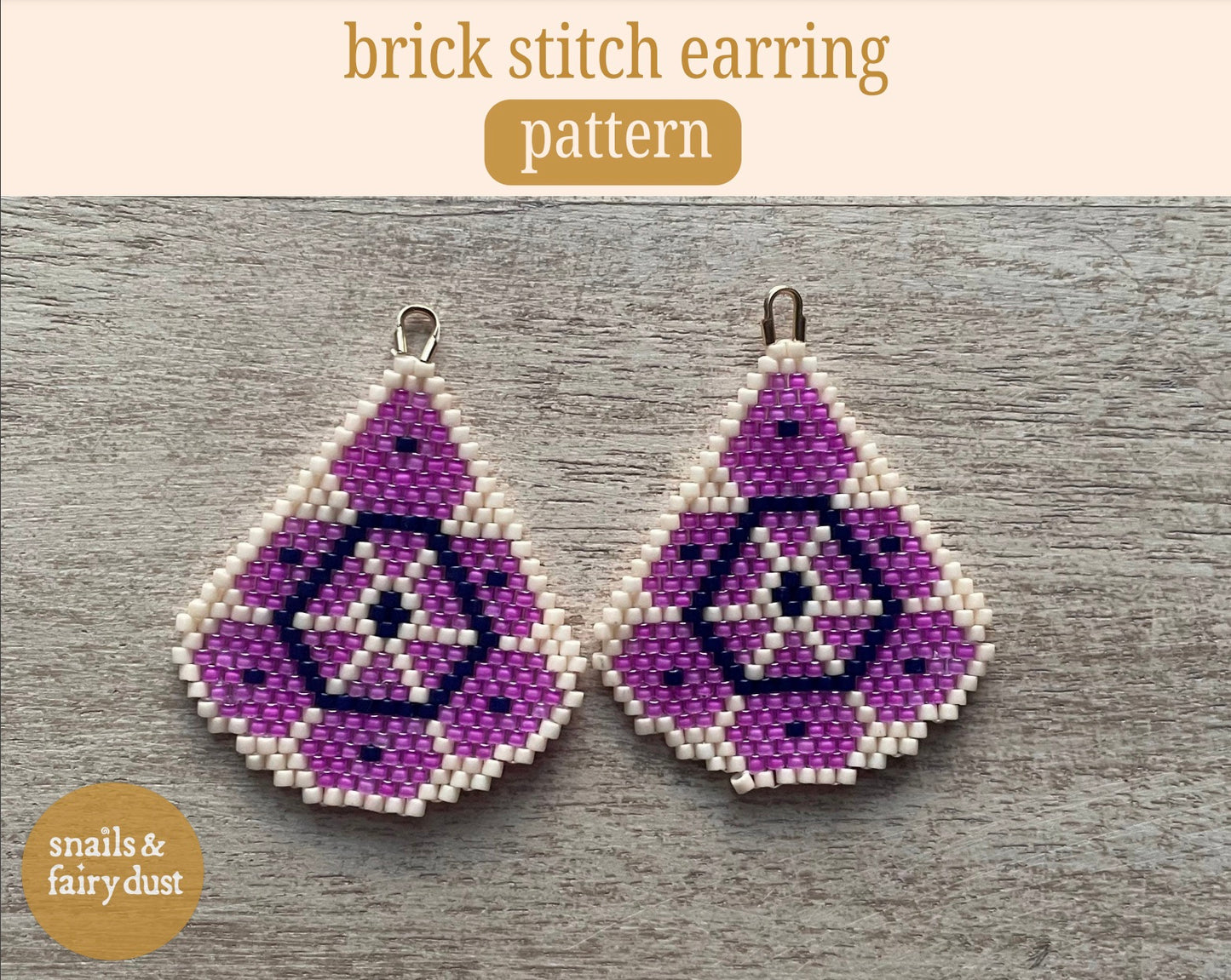 Dianthus - Instant Download PDF Beaded Earring Pattern