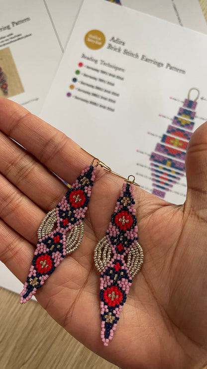 Deva - Instant Download PDF Beaded Earring Pattern