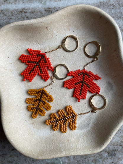 Maple and Oak Charm Beading Patterns AND Tutorial Video