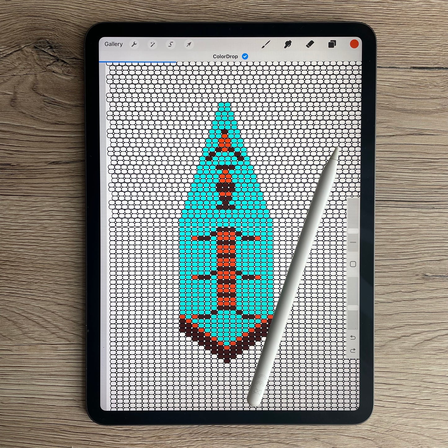 Full Page Brick Stitch and Fringe  Beading Template Bundle - Digital Beading Templates for Procreate or Print