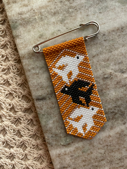 Three Little Birds Peyote Stitch Charm Pin Beading Pattern | PDF